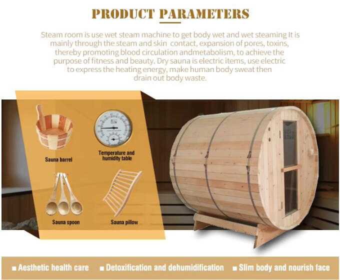 2 person outdoor traditional sauna