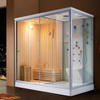 Luxury Key Backyard Combination Bath Shower Steam Wood Sauna Room