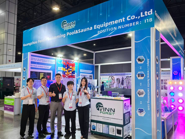 Sauna Equipment Exhibition Booth Setup