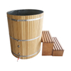 Round Shape Barrel Type Wood Cold Plunge Barrel And Chiller