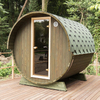 Hemlock Cedar Outdoor Barrel Sauna Room for Commercial Or Hotel