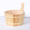 Sauna Accessory Bath Water Bucket And Ladle for Dry Steam Sauna Room