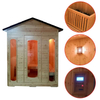 Red Cedar 6 Persons Outdoor Sauna Room with Sauna Heater