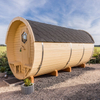 Hemlock Cedar Outdoor Barrel Sauna Room for Commercial Or Hotel