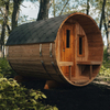 Hemlock Cedar Outdoor Barrel Sauna Room for Commercial Or Hotel