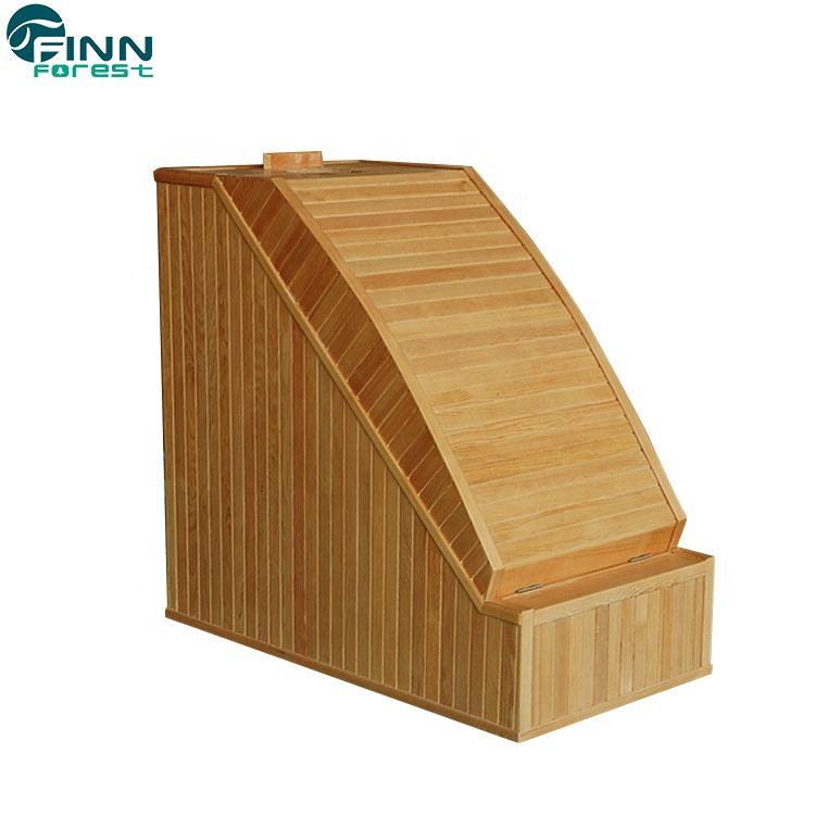 Solid wood sauna cabin installation and preparation